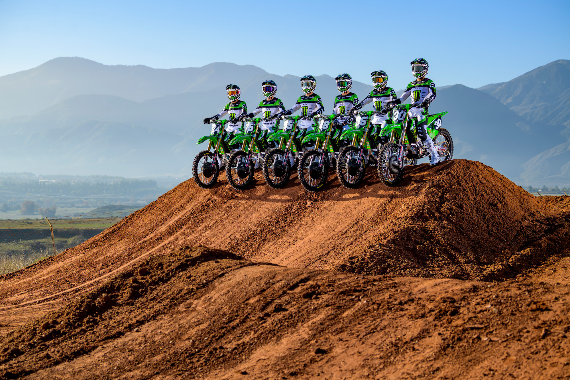 The 2023 Monster Energy/Pro Circuit Kawasaki team