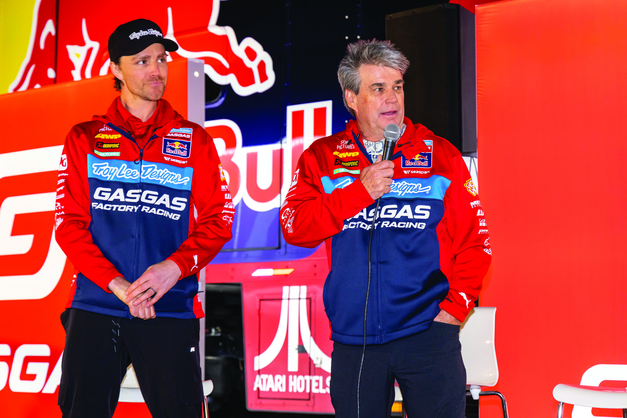 Phil Smage and Troy Lee took turns talking about their ’23 lineup. 