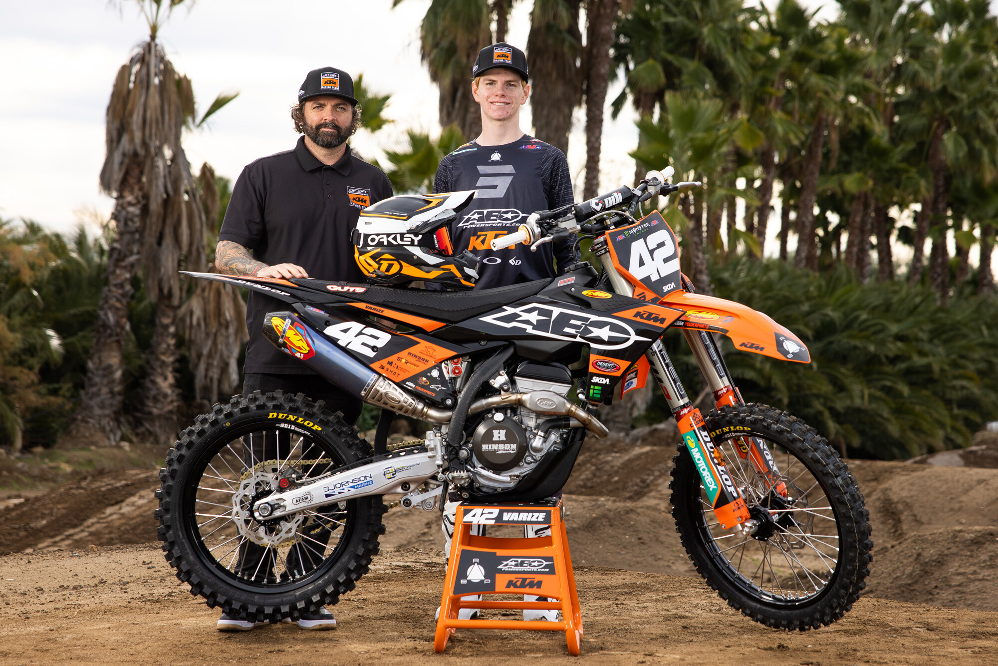 #42 Joshua Varize with Mark Johnson.