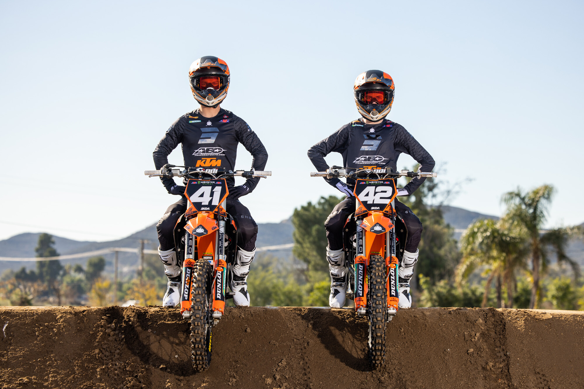 #41 Derek Kelley and #42 Joshua Varize