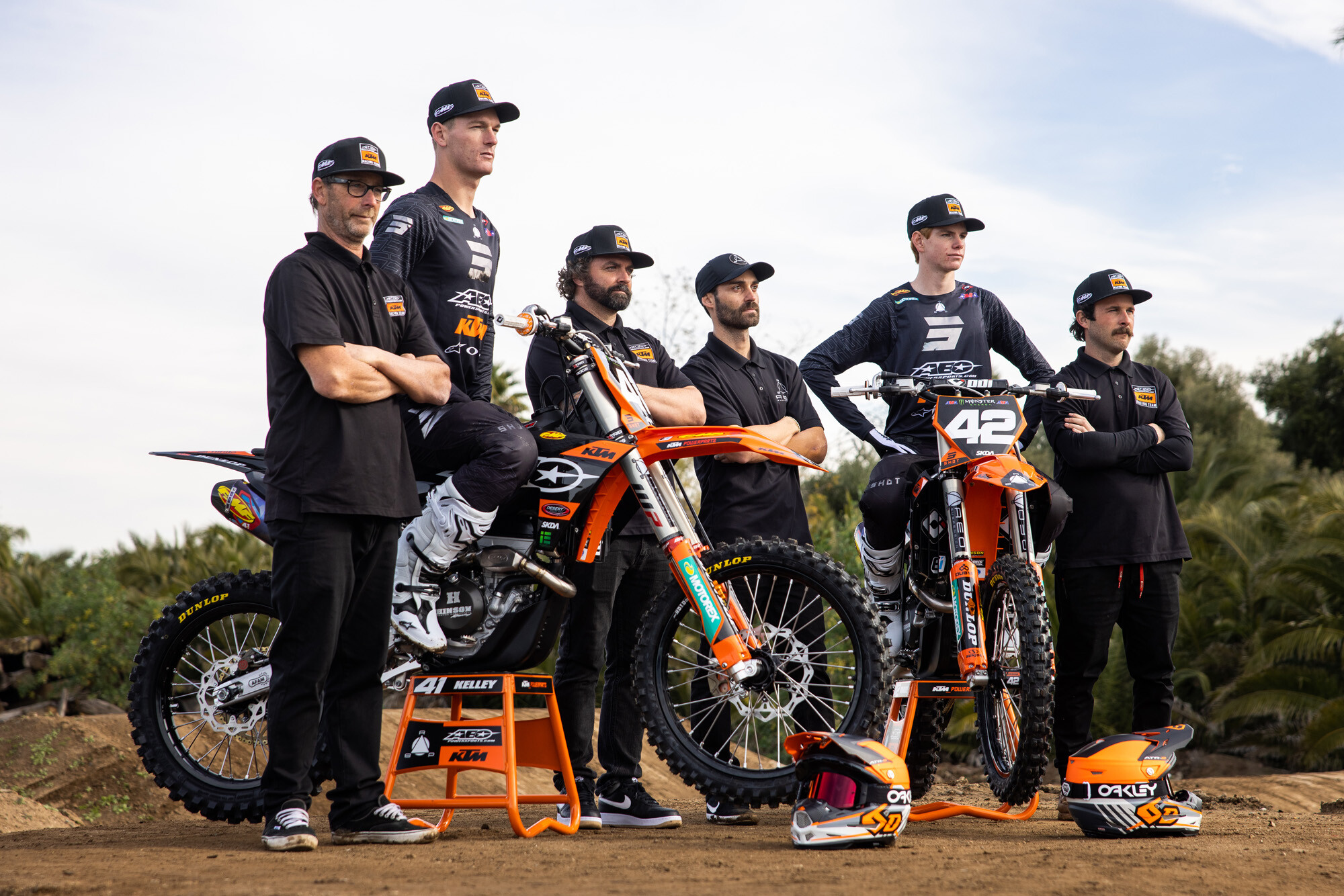 The 2023 AEO Powersports KTM Racing Team.