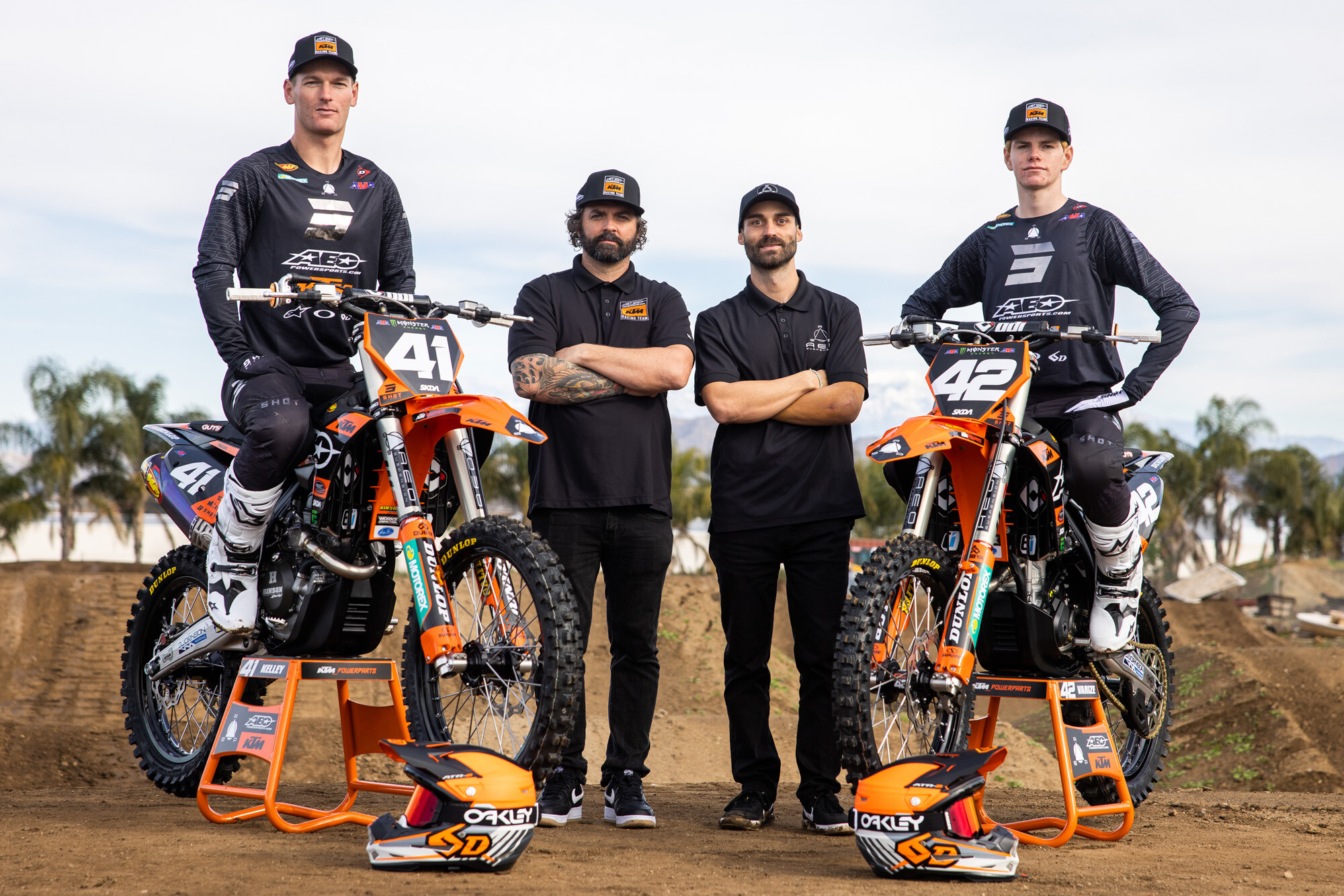 The 2023 AEO Powersports KTM Racing Team.