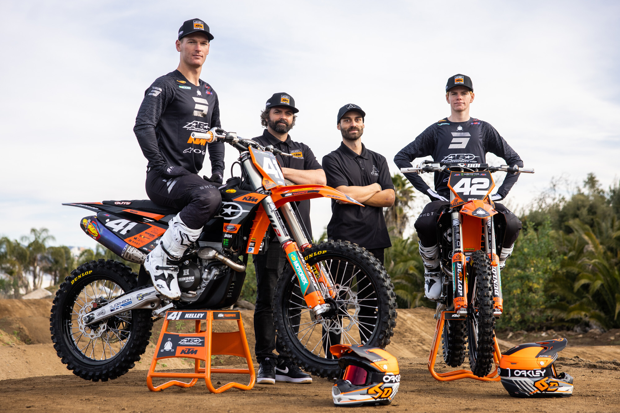 The 2023 AEO Powersports KTM Racing Team.
