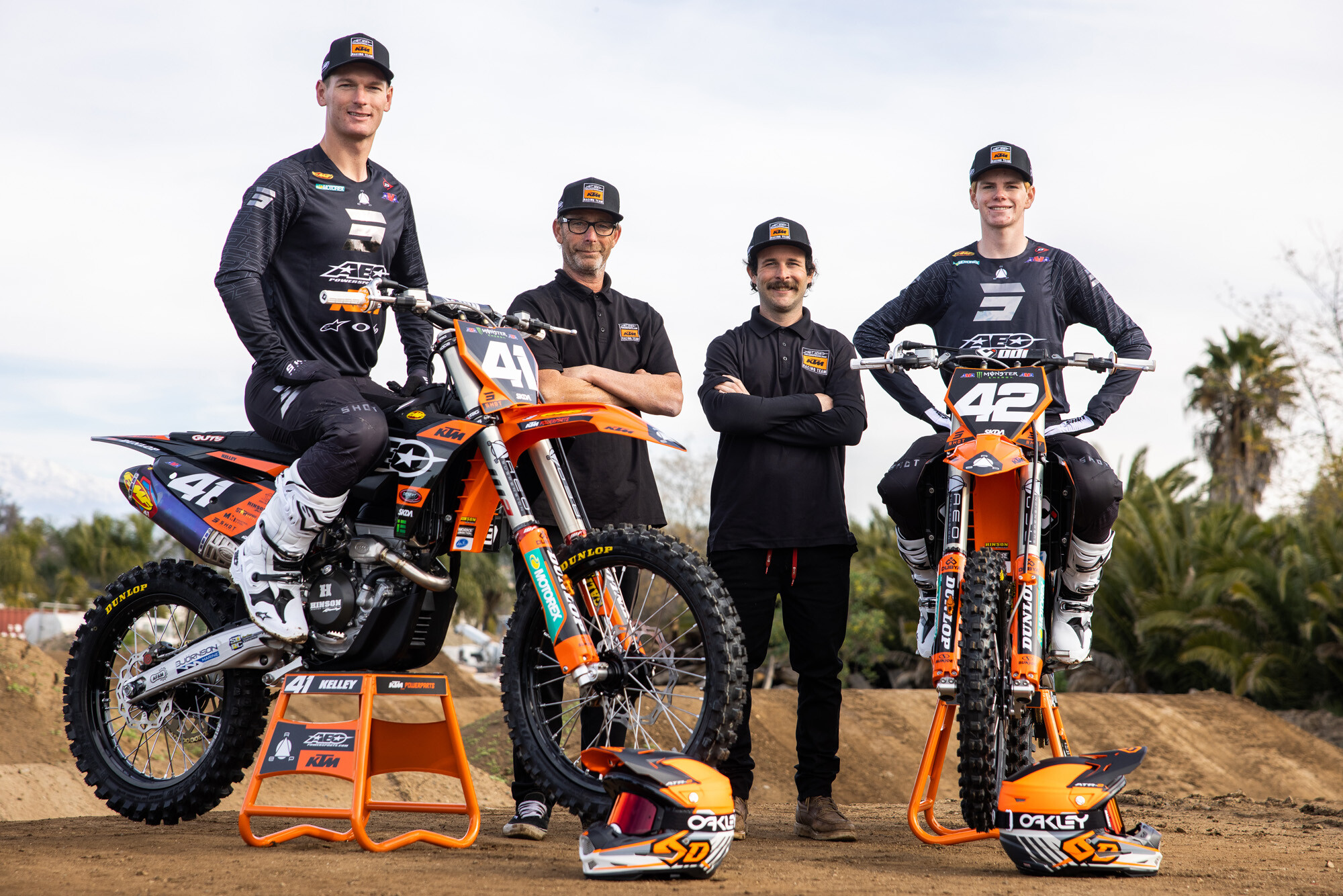 The 2023 AEO Powersports KTM Racing Team.