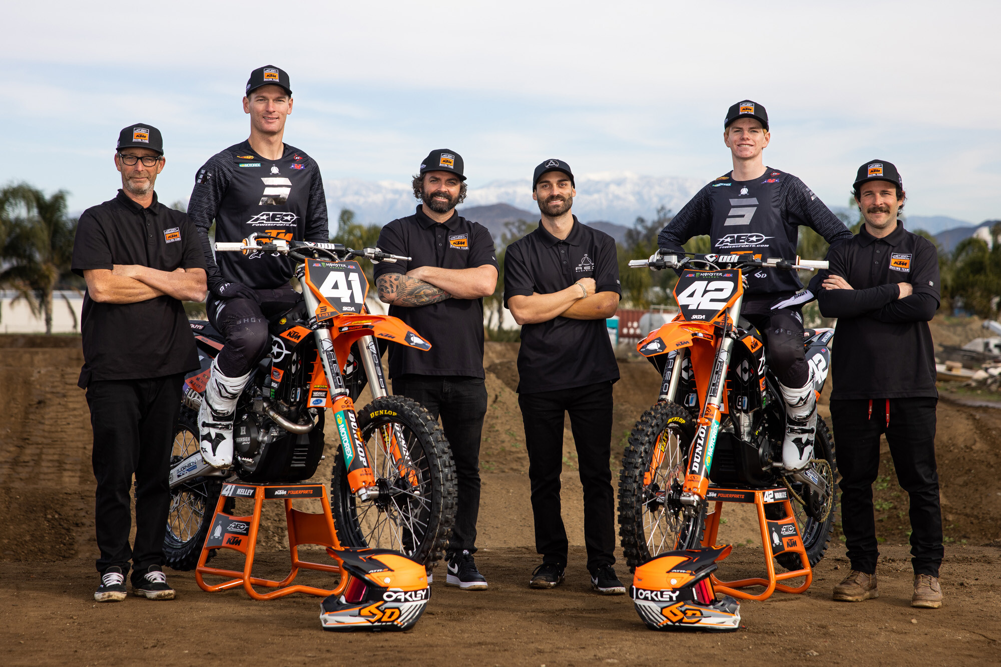 The 2023 AEO Powersports KTM Racing Team.