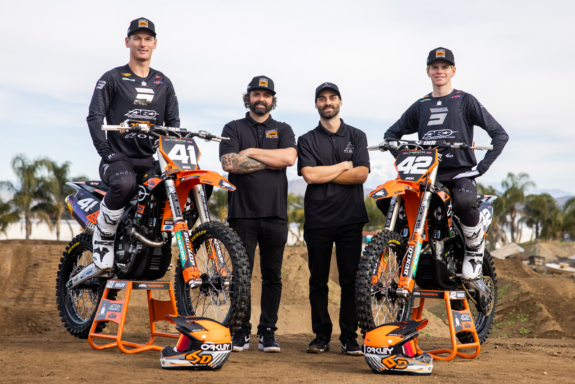The 2023 AEO Powersports KTM Racing Team.