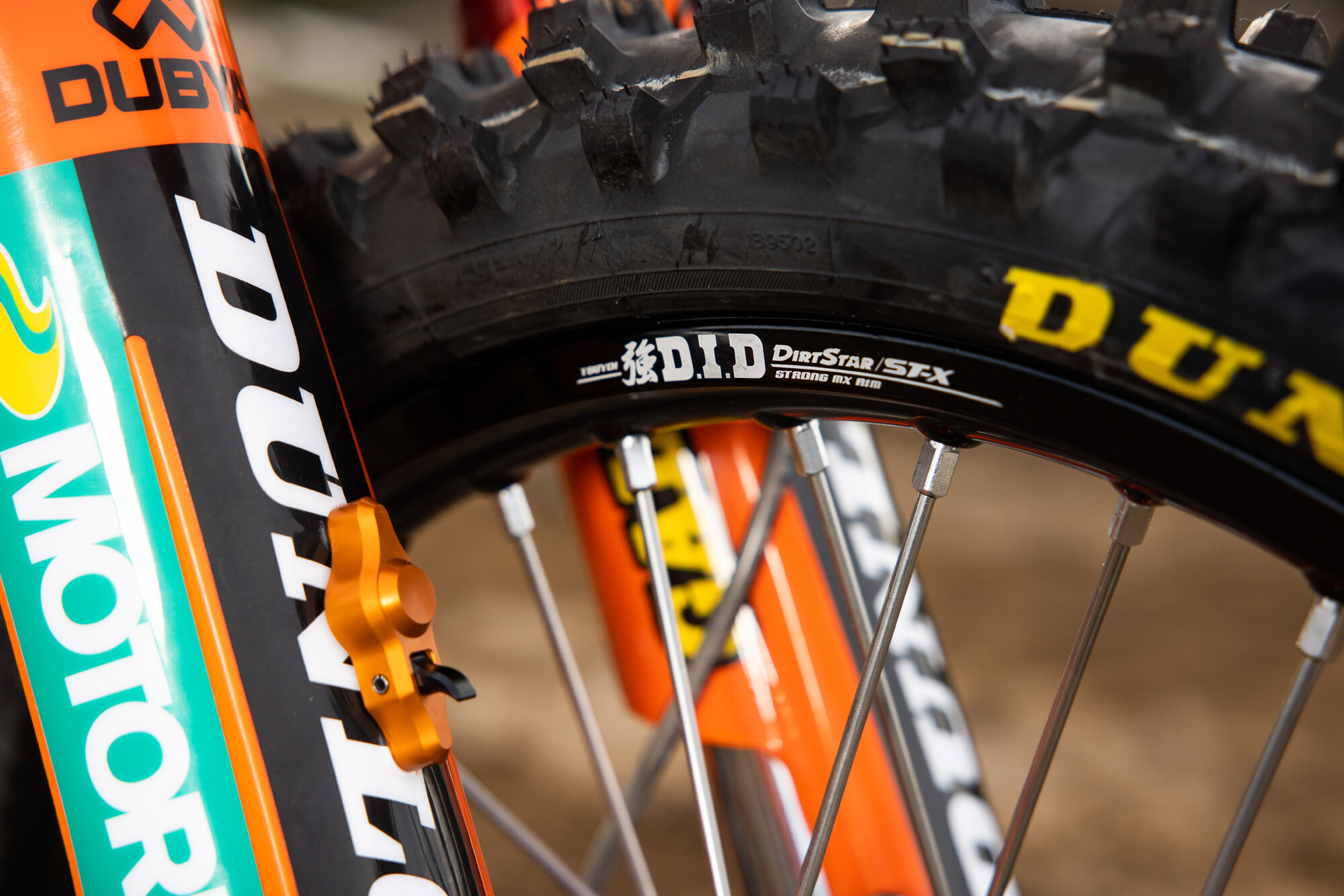 #41 Derek Kelley’s 2023 KTM 250 SX-F race bike.