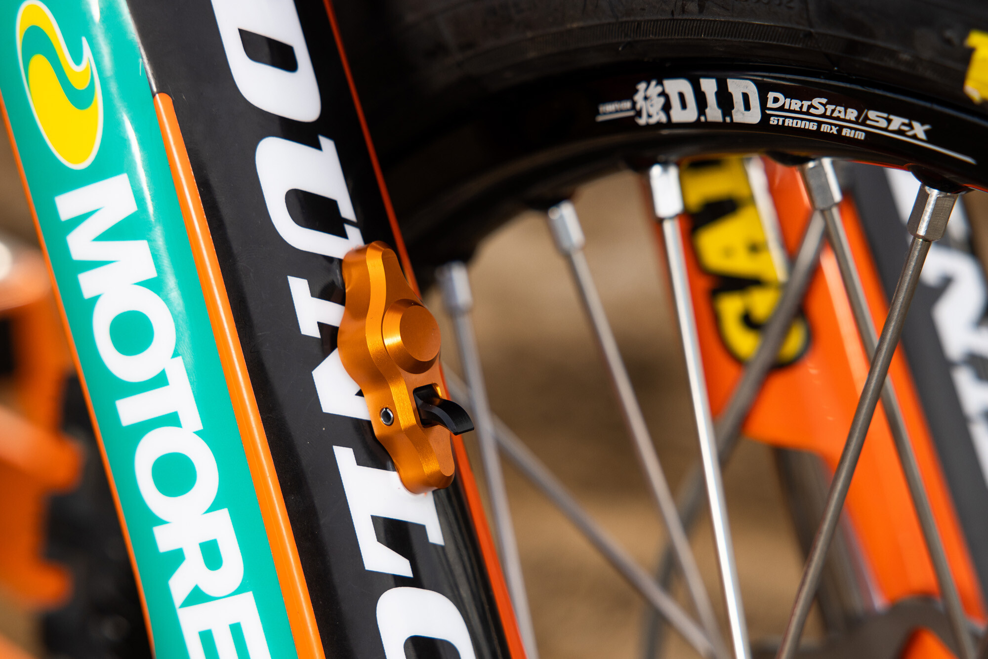 #41 Derek Kelley’s 2023 KTM 250 SX-F race bike.