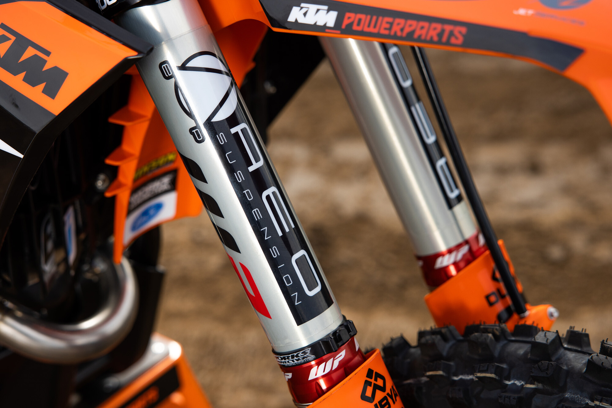 #41 Derek Kelley’s 2023 KTM 250 SX-F race bike.