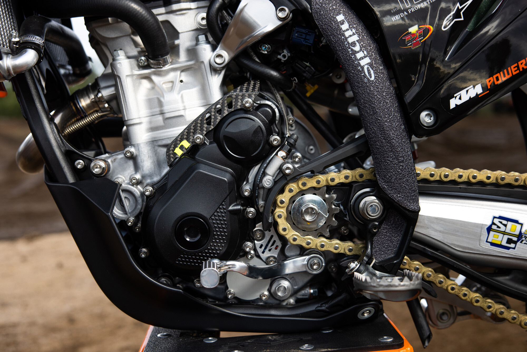 #41 Derek Kelley’s 2023 KTM 250 SX-F race bike.