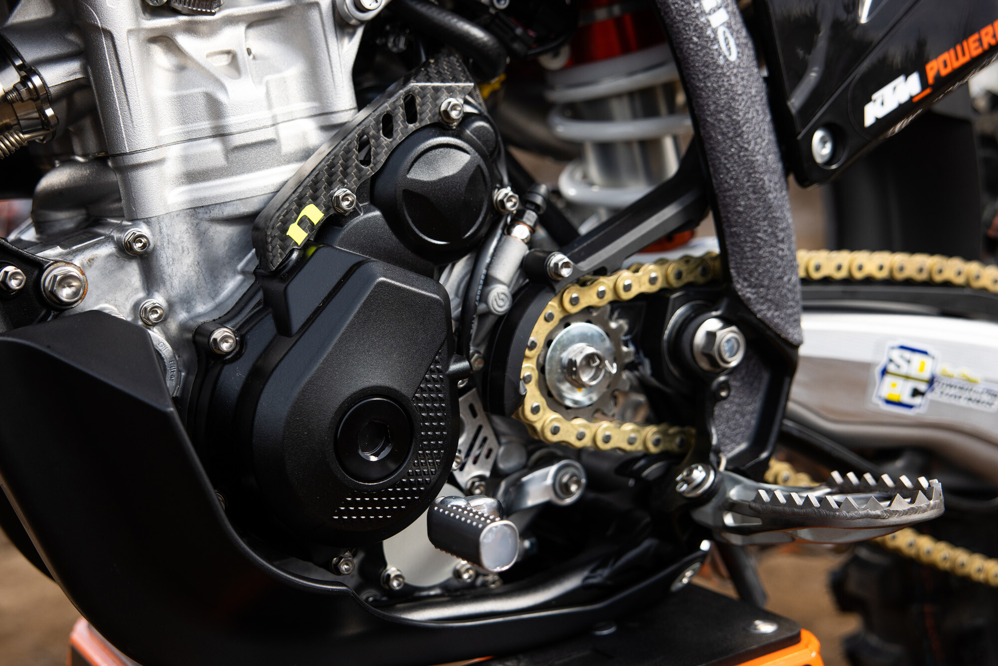 #41 Derek Kelley’s 2023 KTM 250 SX-F race bike.