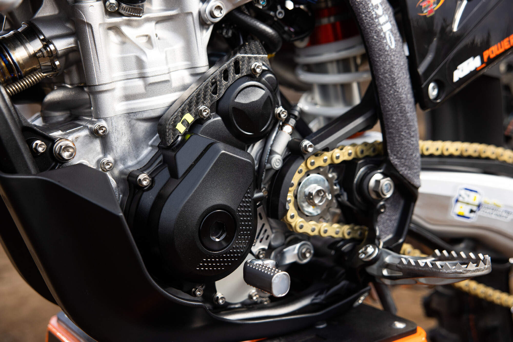 #41 Derek Kelley’s 2023 KTM 250 SX-F race bike.