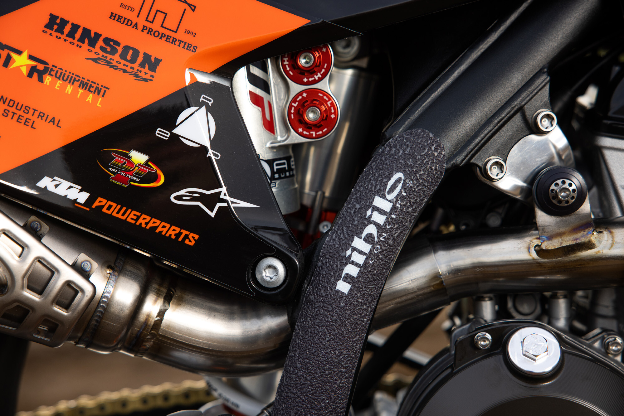 #41 Derek Kelley’s 2023 KTM 250 SX-F race bike.