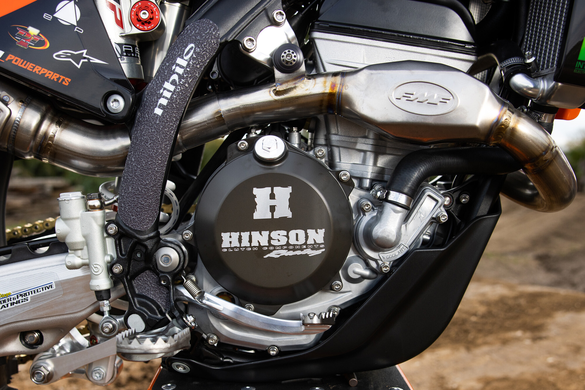 #41 Derek Kelley’s 2023 KTM 250 SX-F race bike.