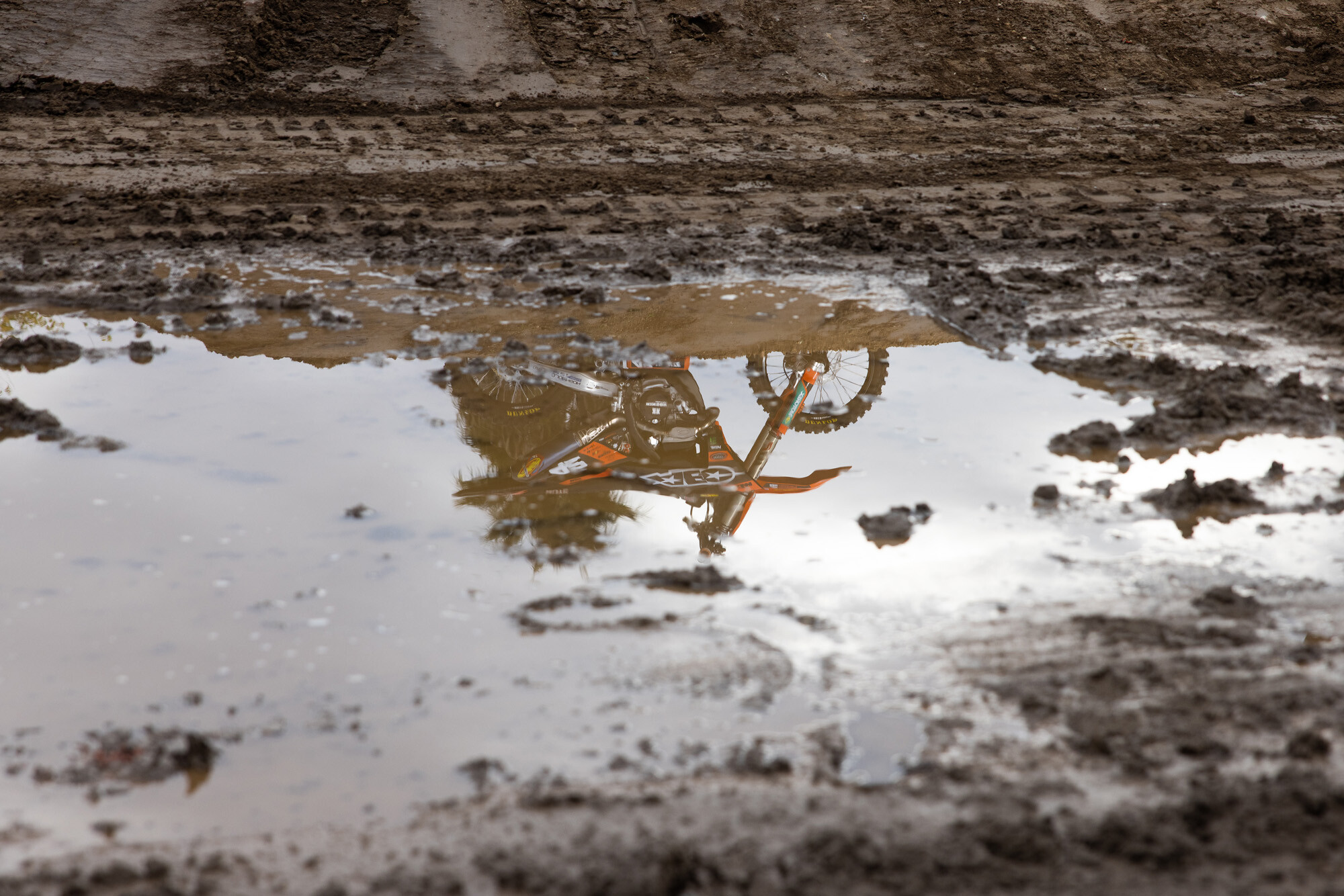 #42 Joshua Varize’s 2023 KTM 250 SX-F race bike.