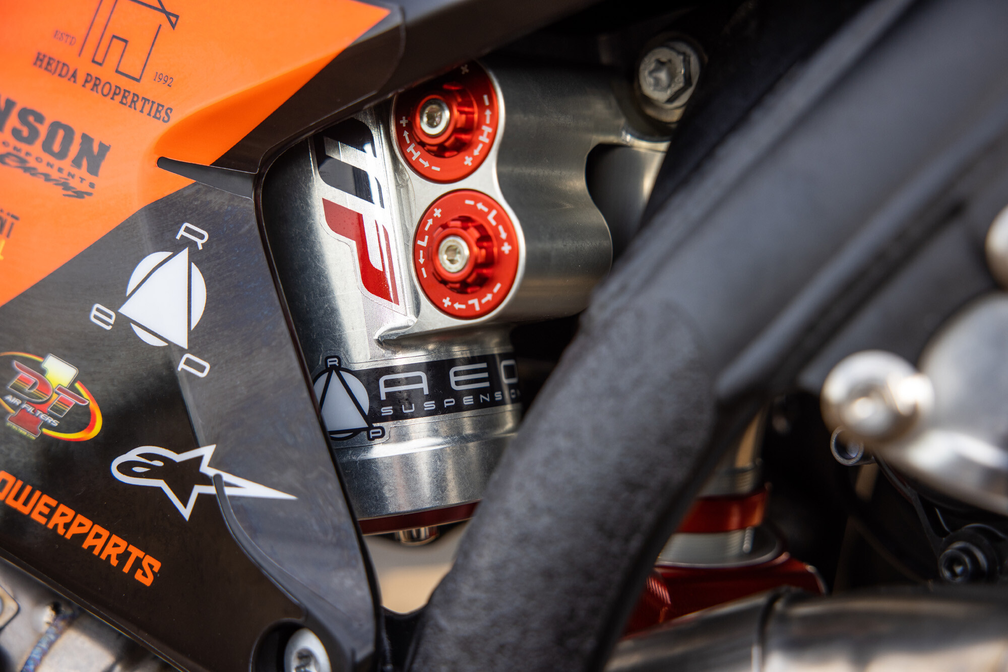 #42 Joshua Varize’s 2023 KTM 250 SX-F race bike.