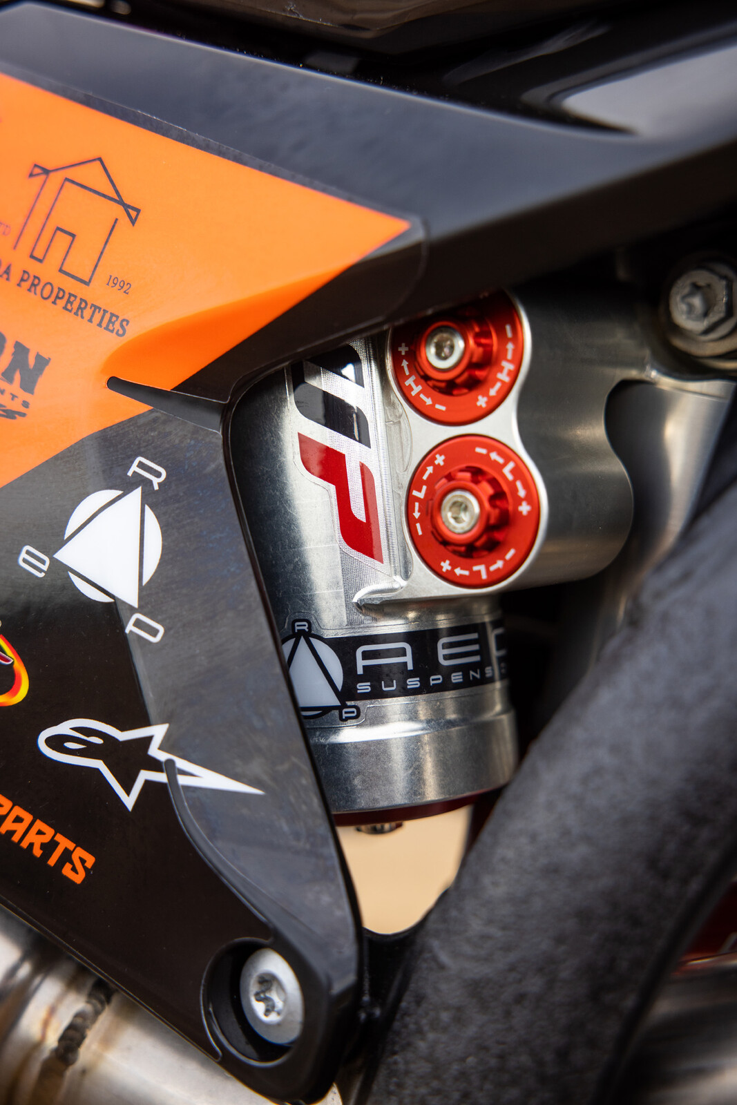 #42 Joshua Varize’s 2023 KTM 250 SX-F race bike.