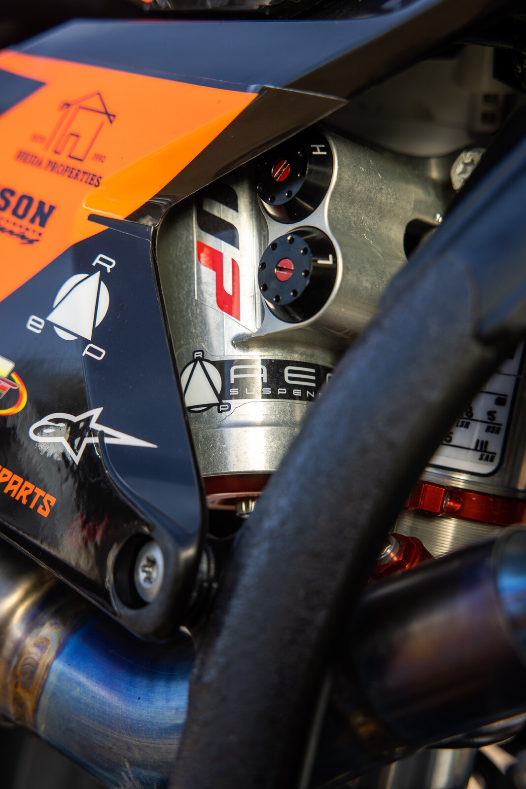 #42 Joshua Varize’s 2023 KTM 250 SX-F race bike.