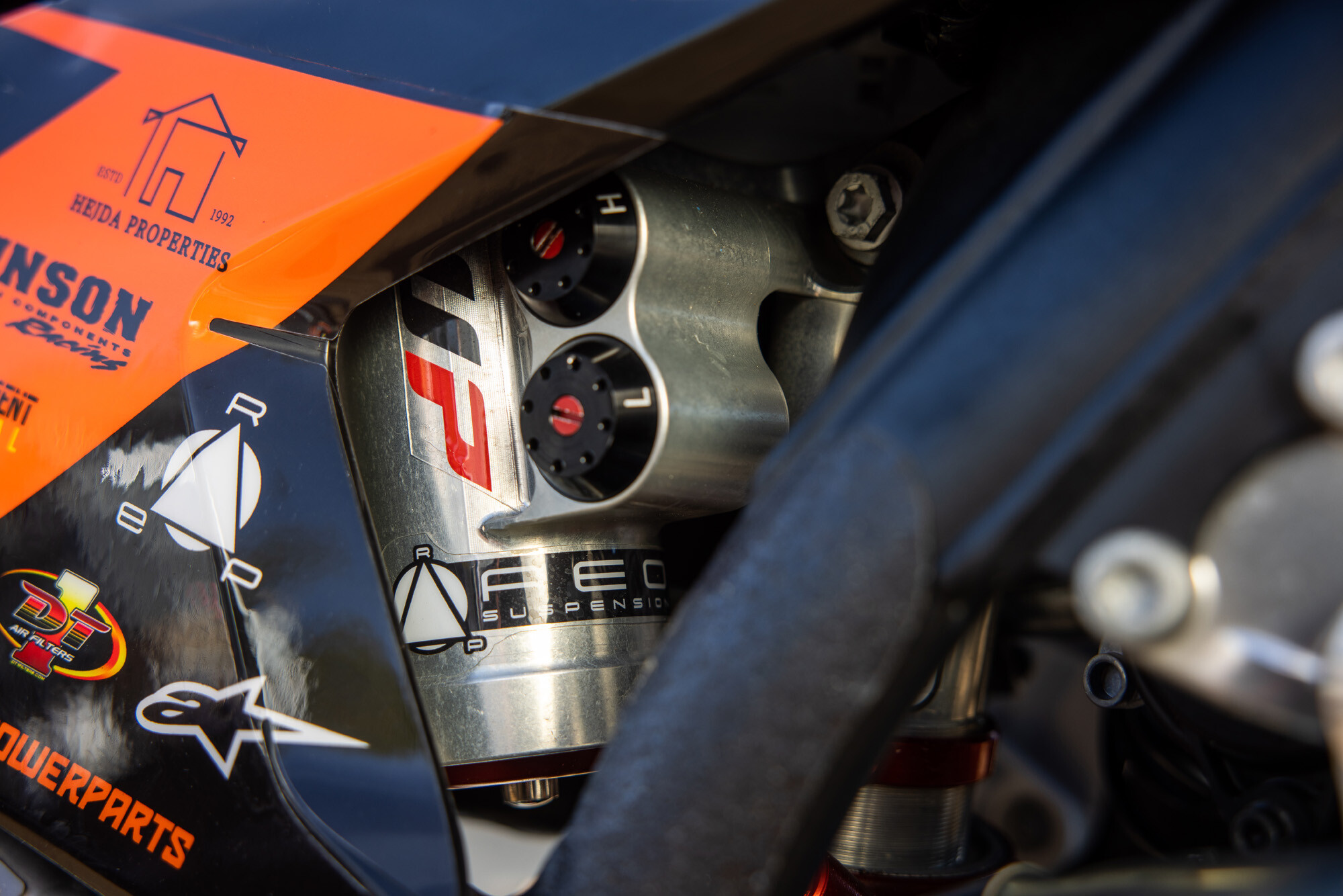 #42 Joshua Varize’s 2023 KTM 250 SX-F race bike.