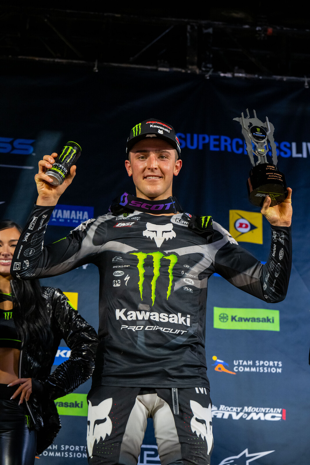 McAdoo finished third in the 250SX main event.