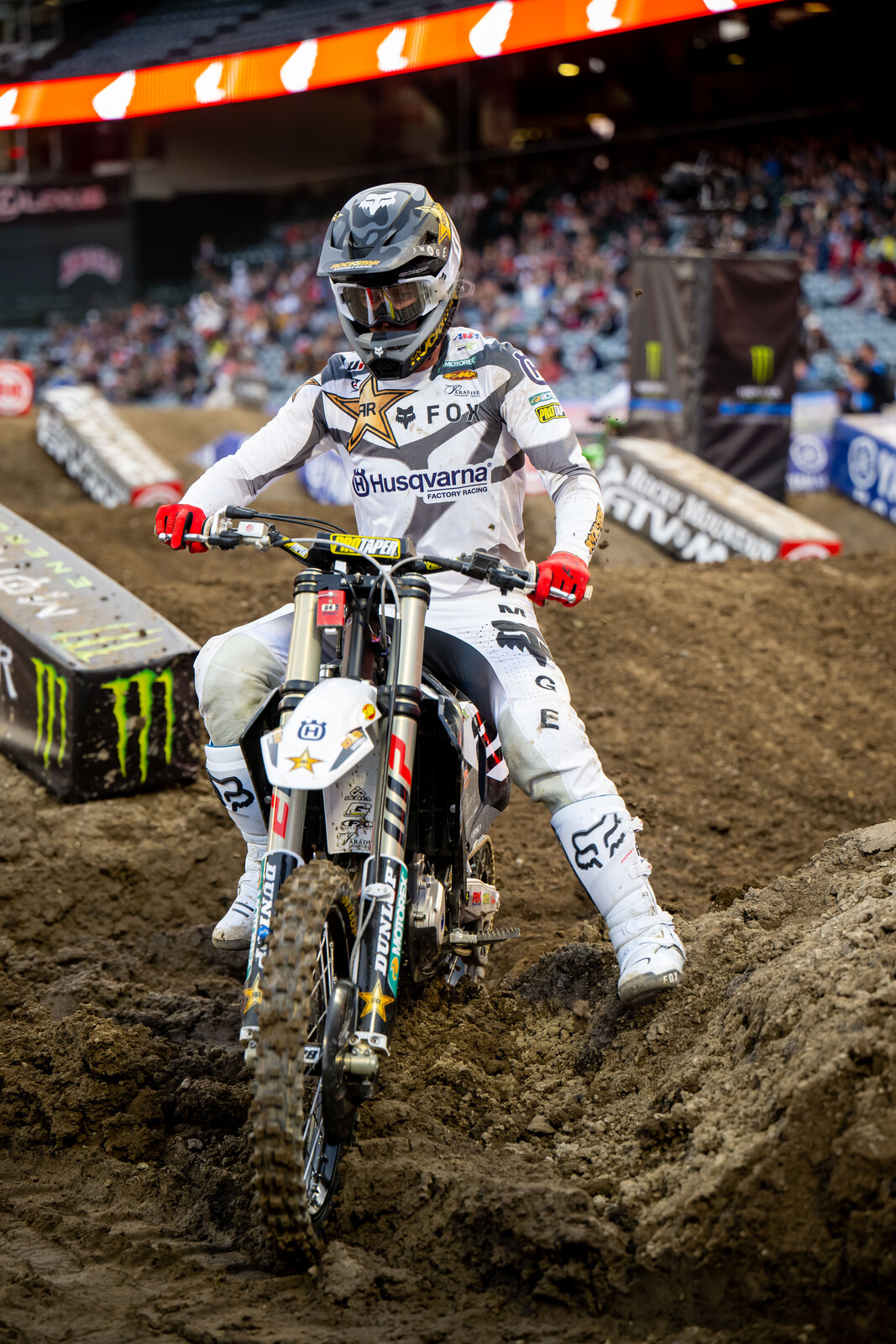 Craig was very fast in the free practice session early in the day, but he wasn't as fast after this crash later in the afternoon. One down, many to go in his first full 450 season.