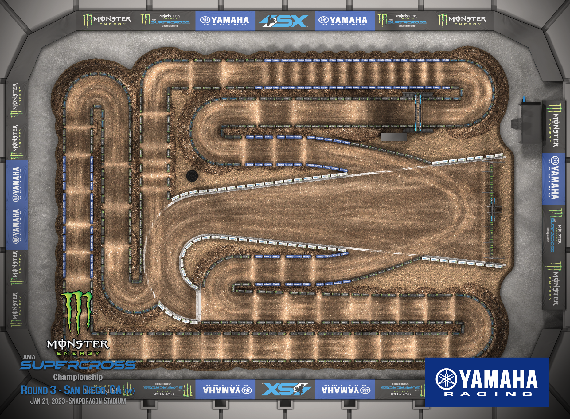 2023 Monster Energy Supercross Track Maps Revealed - Motocross