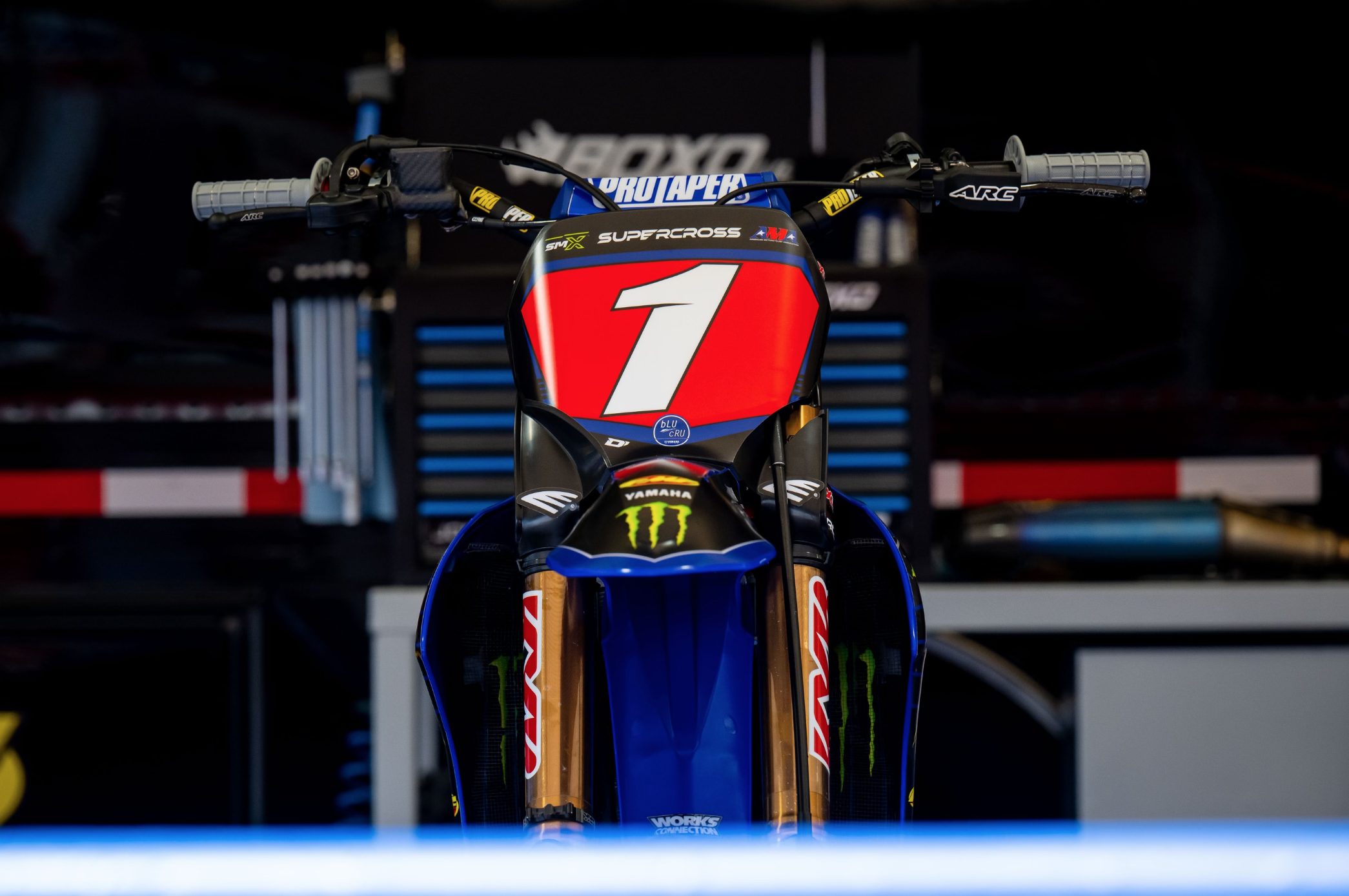 Eli Tomac's Yamaha YZ450F.