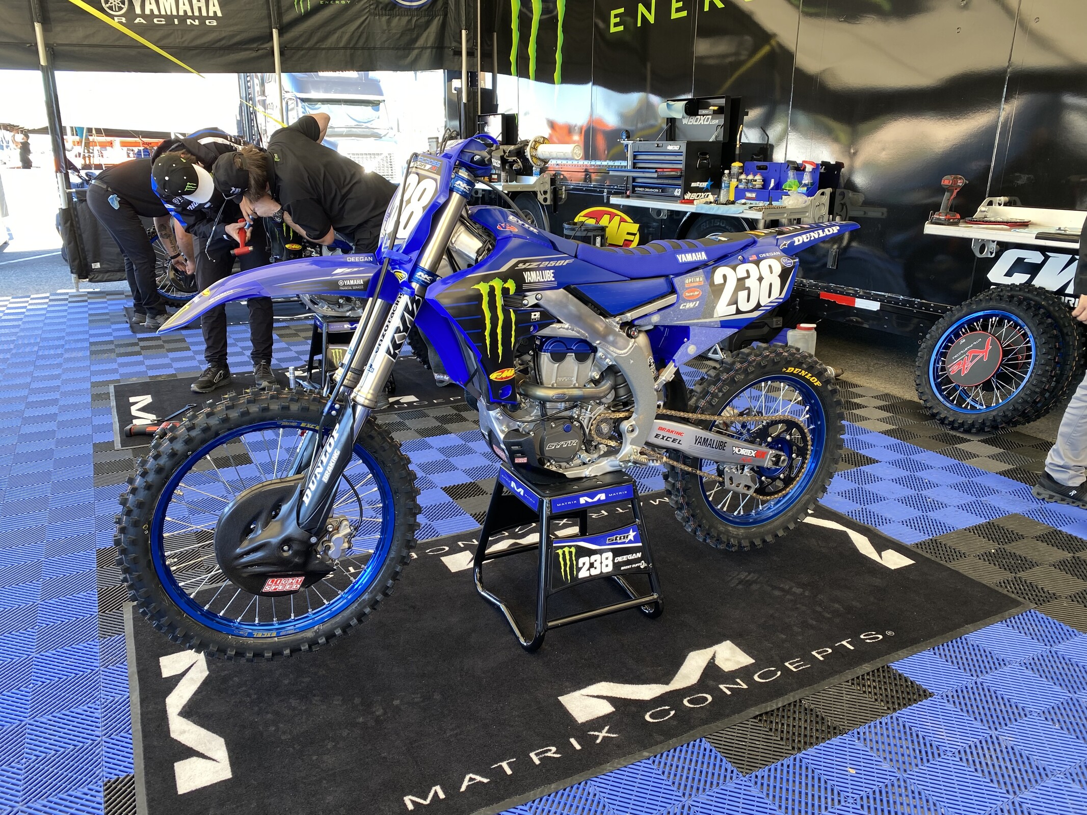 Haiden Deegan's Yamaha YZ250F.
