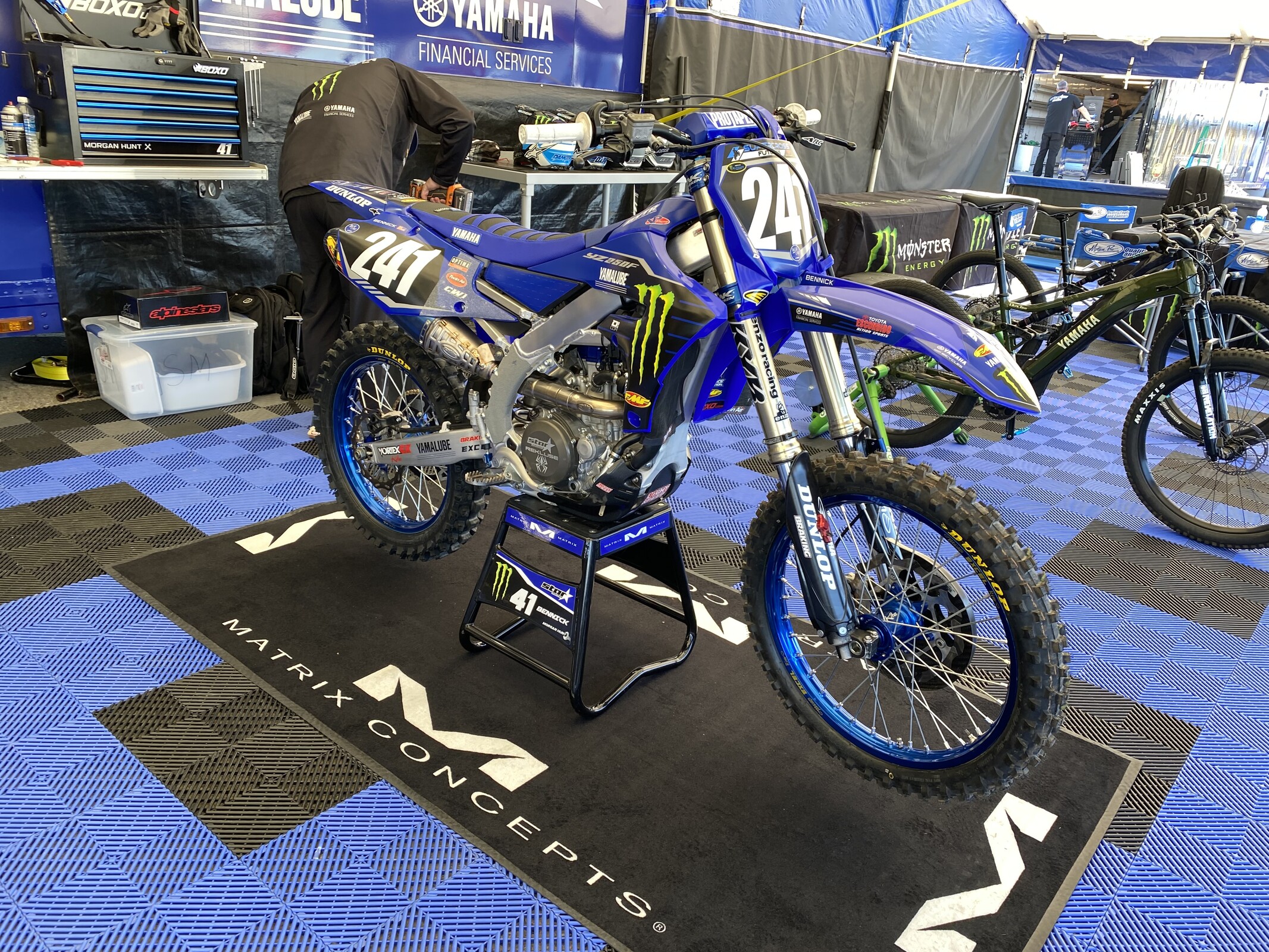 Daxton Bennick's Yamaha YZ250F.