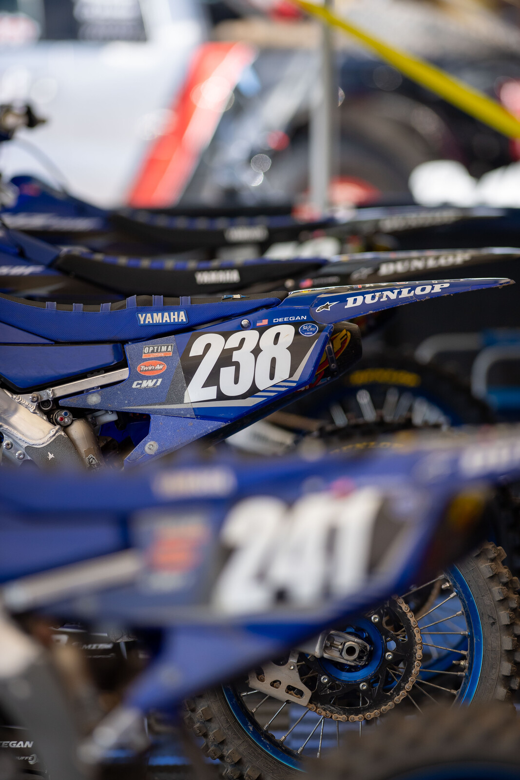 Haiden Deegan's Monster Energy Yamaha Star Racing amateur YZ250F race bike.