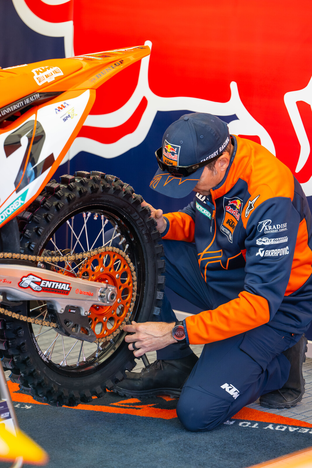 Inside Of Cooper Webbs 2023 Red Bull Ktm 450 Sx F Racer X