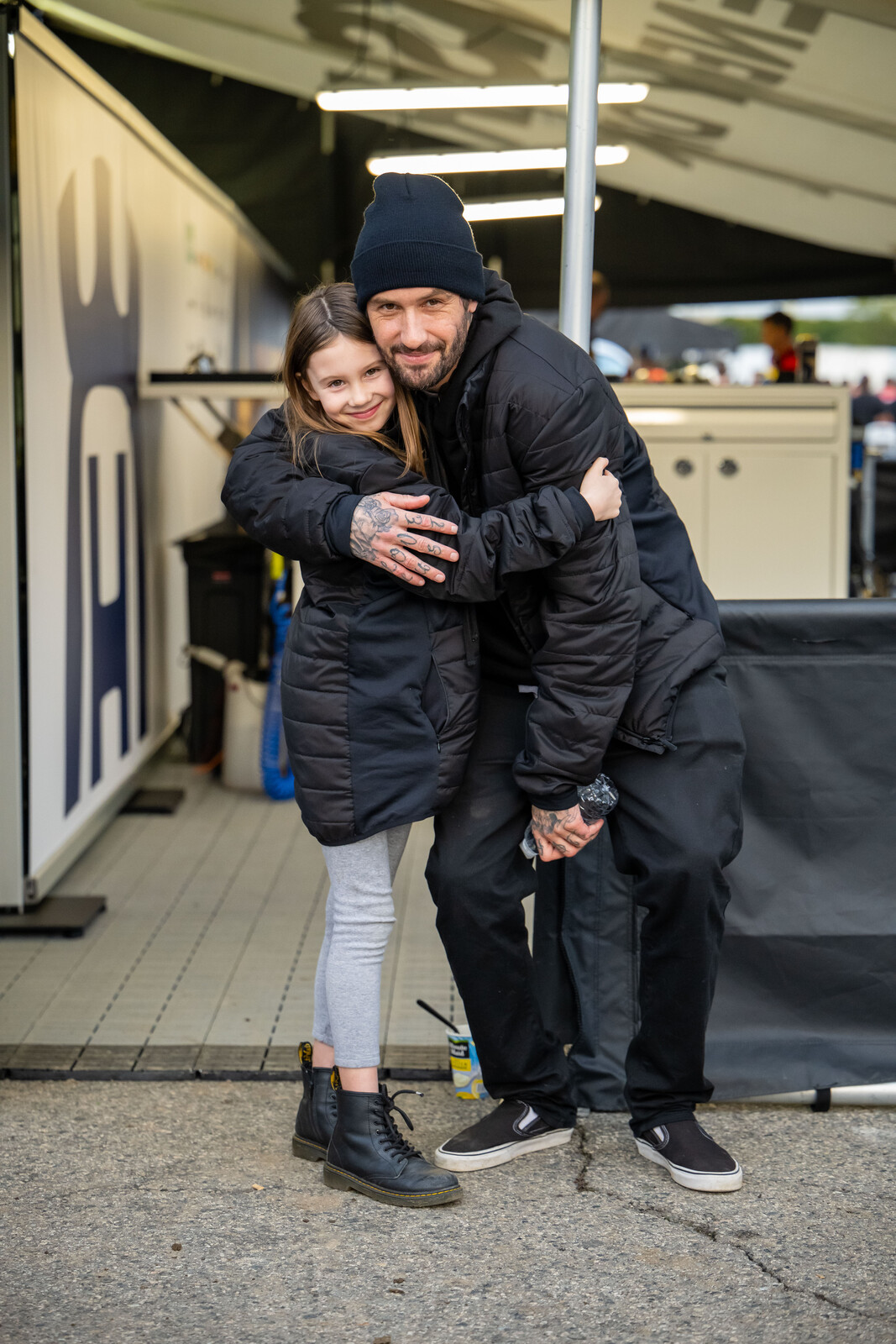 That’s Josh Hansen and his daughter Kennedy.