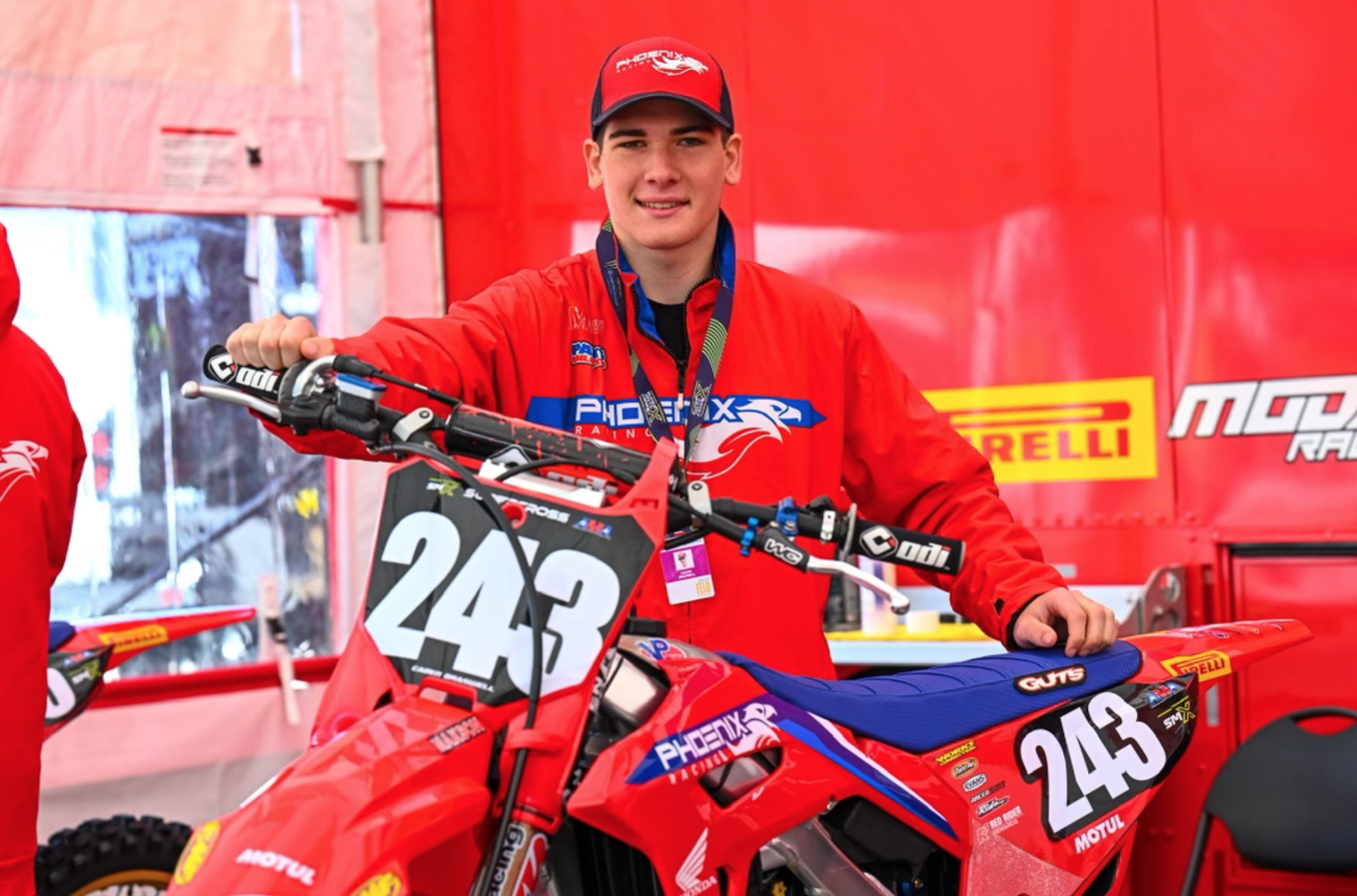 Caden Braswell ahead of his AMA Supercross debut tomorrow.