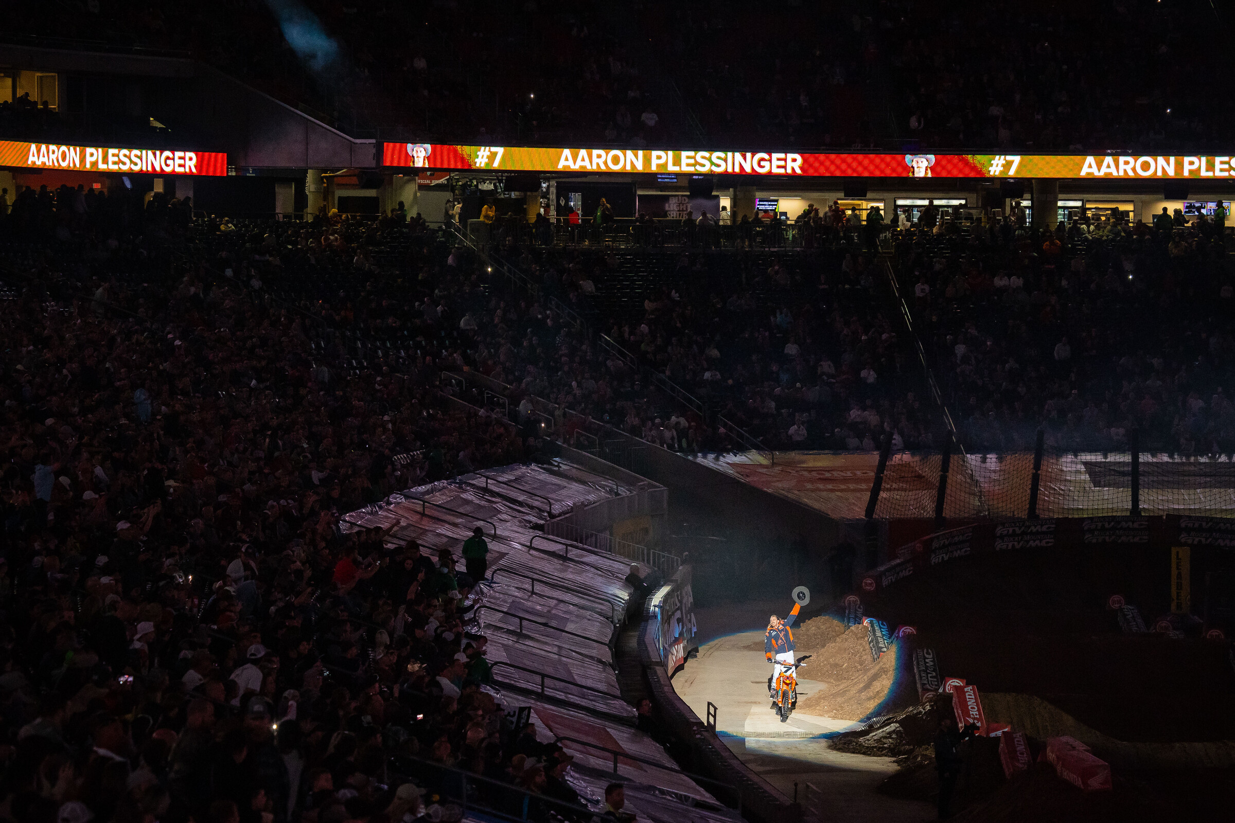 Plessinger during opening ceremonies.
