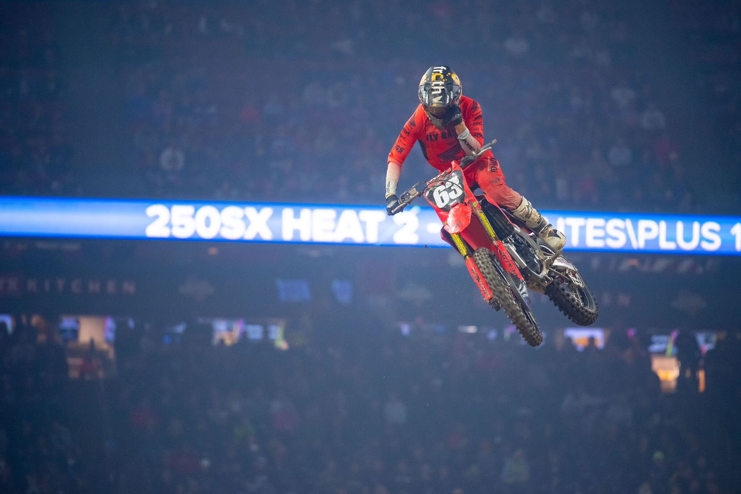 Max Anstie got his first supercross podium in Houston. 