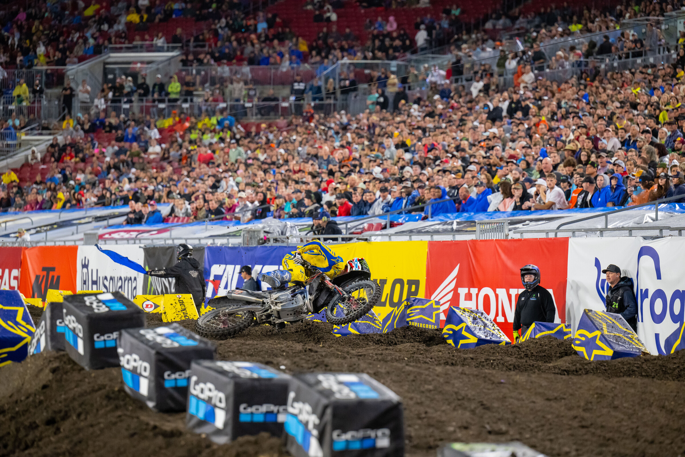 Chase Sexton crashing in the whoops.