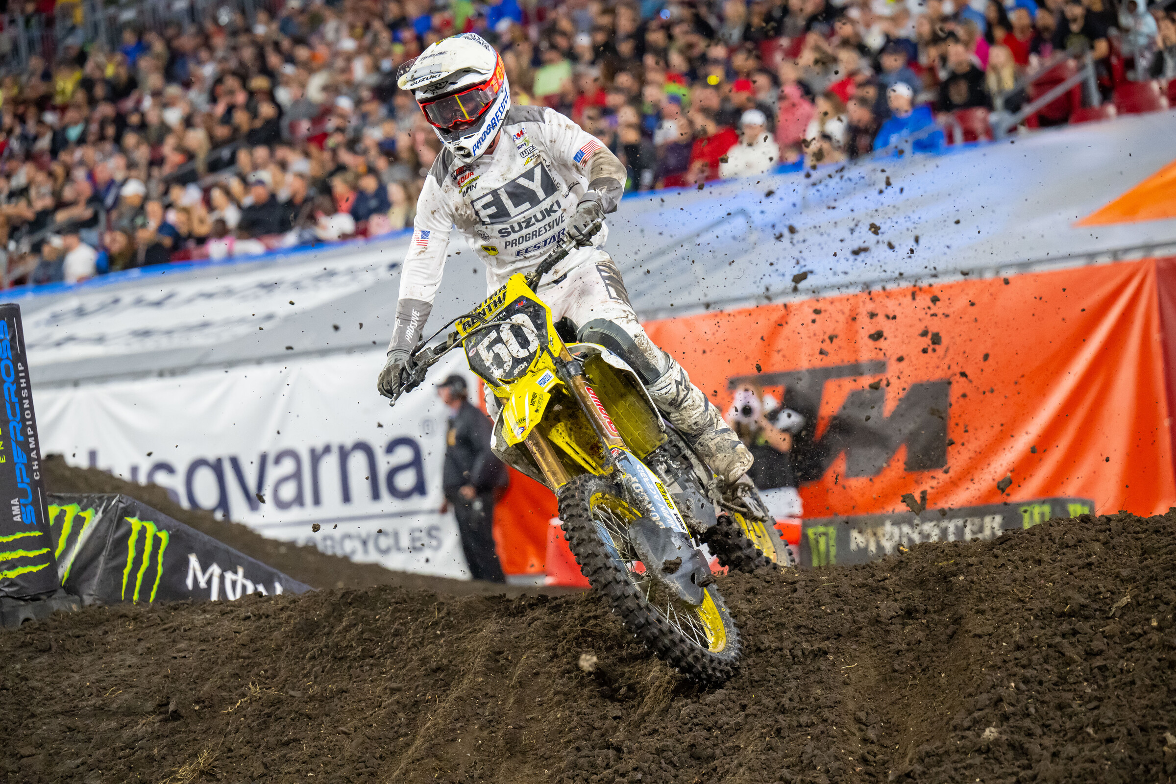 Marshal Weltin got passed in the last turn of the 250 LCQ and Nate Trasher later got passed in the last turn of the 250 main.