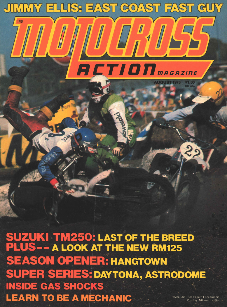 The August 1975 issue of Motocross Action.