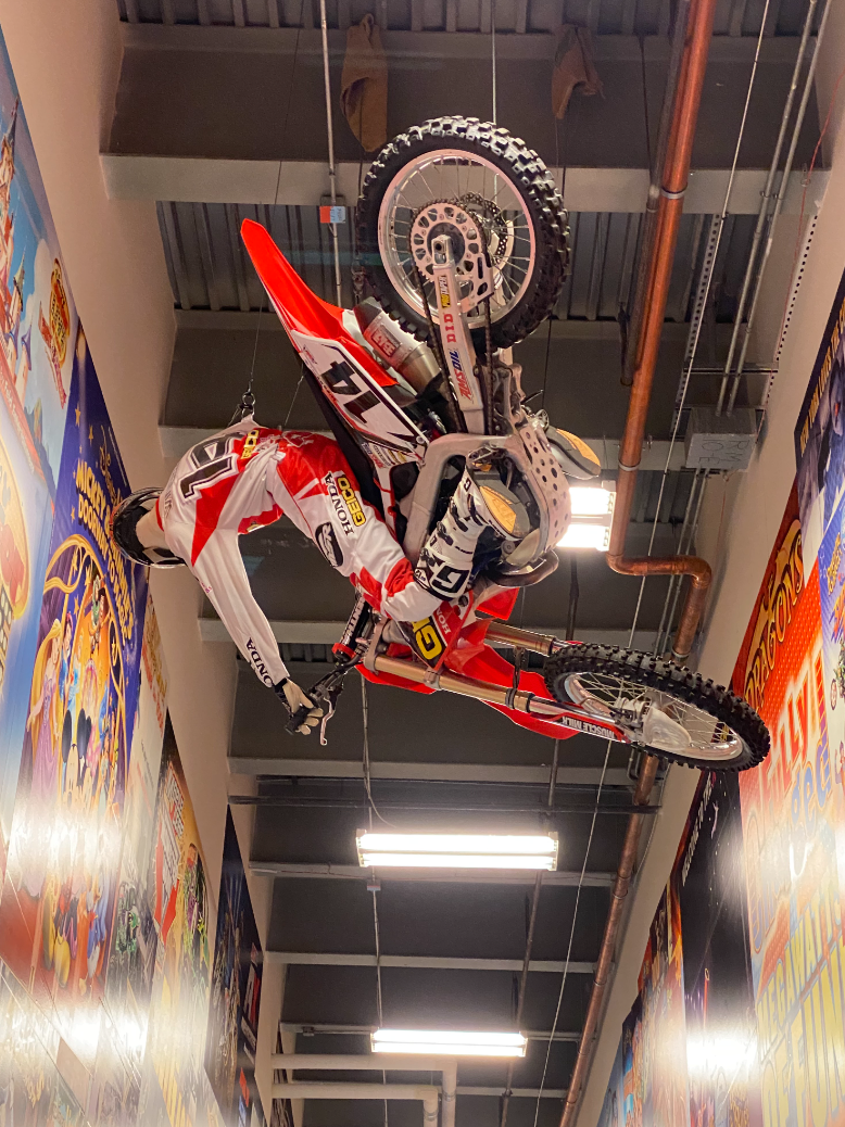 Kevin Windham's bike at the Feld Motor Sports headquarters.