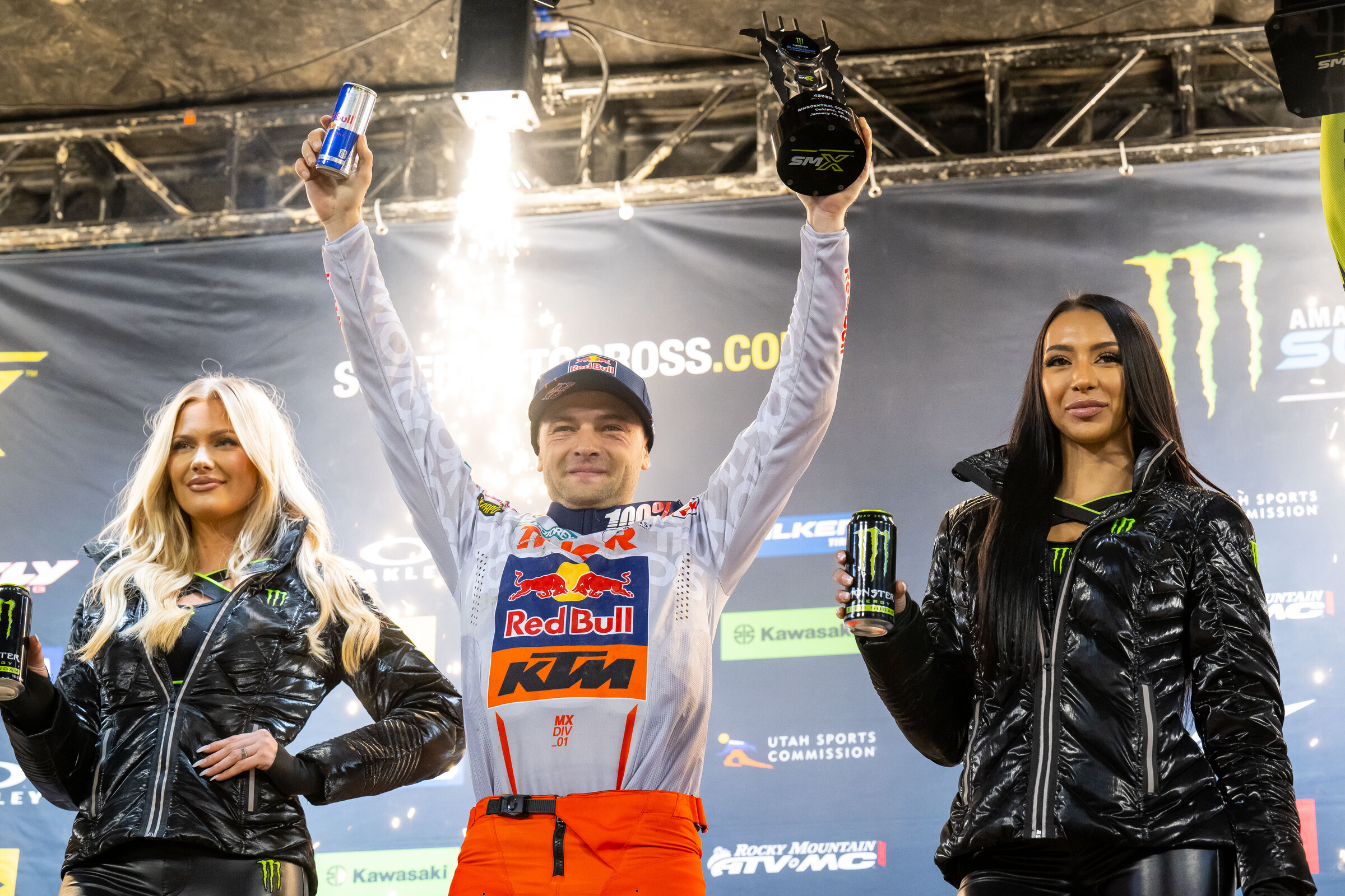 Cooper Webb earned his fourth 450SX podium of the 2023 season.