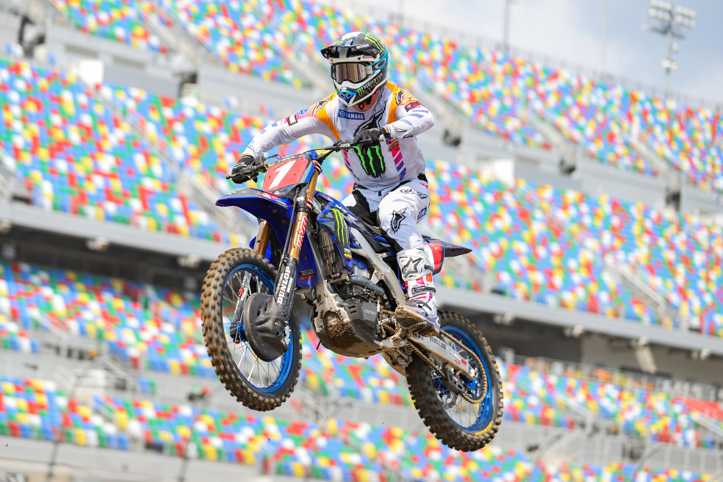 Eli Tomac would break a few more records tonight if he claimed the 450SX main event win at Daytona International Speedway.