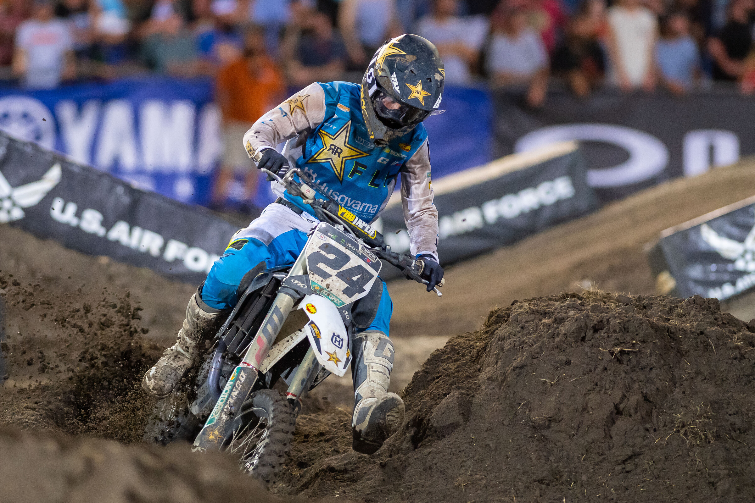 RJ Hampshire won his heat race and finished eighth in his first ever 450cc event as a pro. Impressive stuff from the Florida native in his home state.