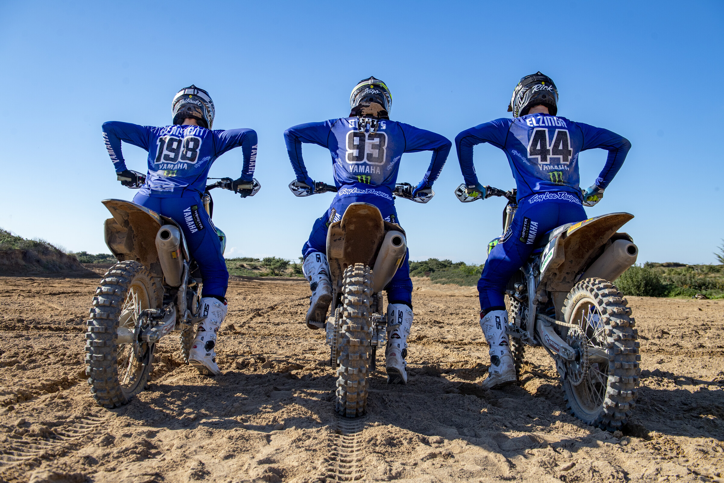 #198 Thibault Benistant, #93 Jago Geerts, and #44 Rick Elzinga