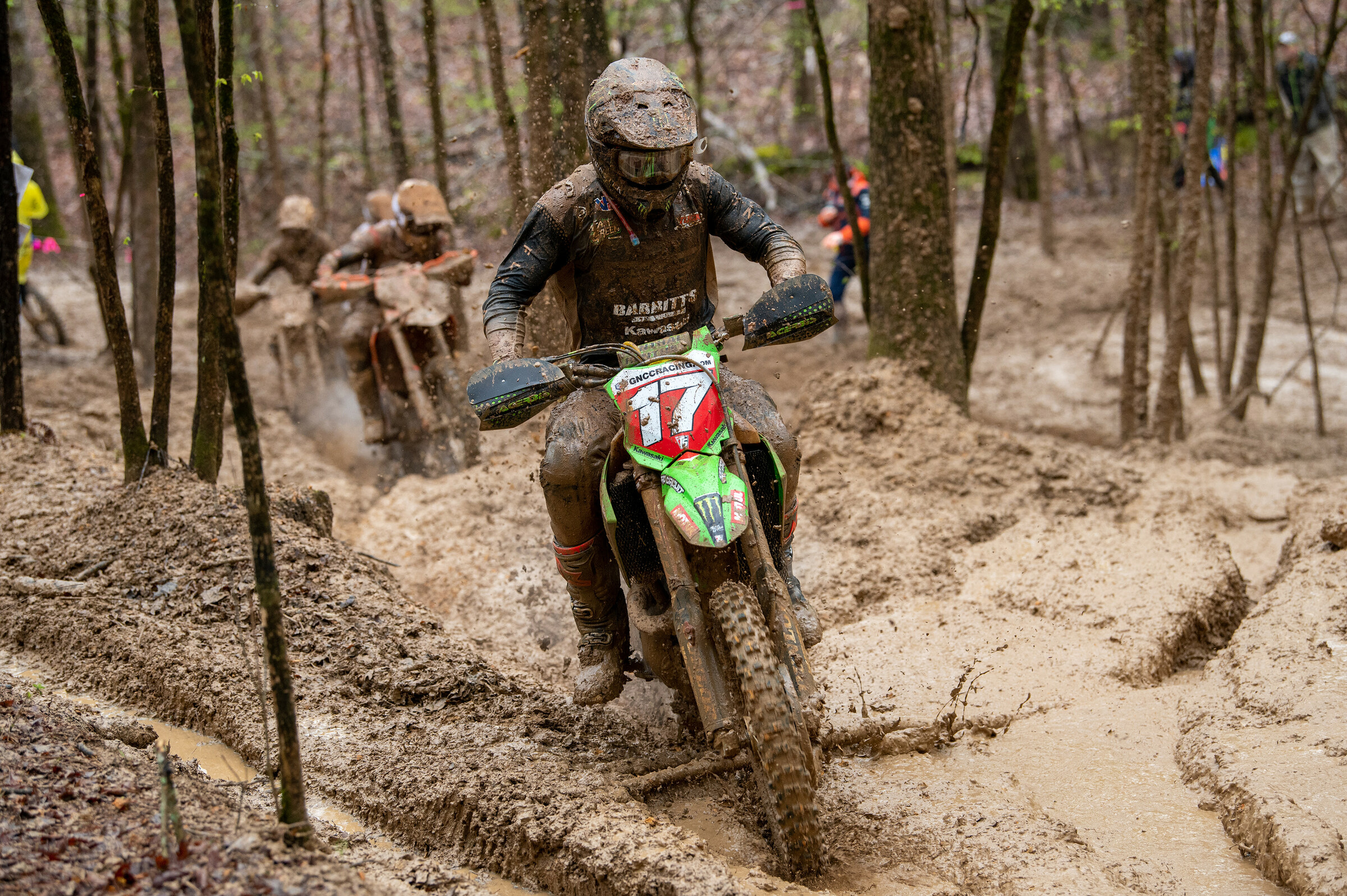 Josh Strang (Babbitts Online/Monster Energy/Kawasaki Team Green) battled through the conditions to earn second overall.