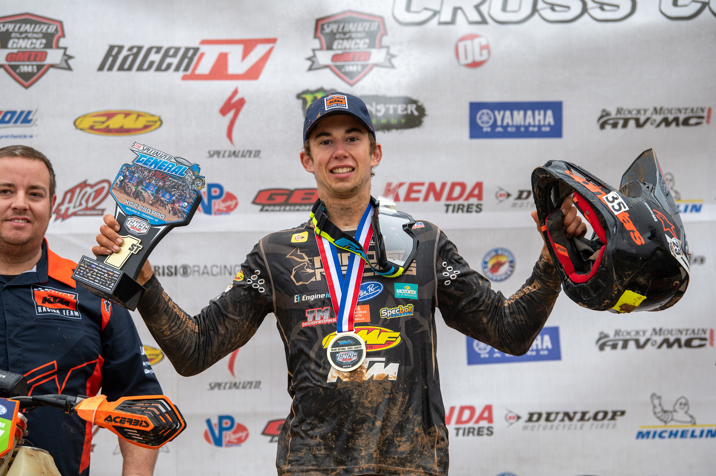Angus Riordan (FMF/RPM KTM) earned his first-ever XC2 250 Pro class win.