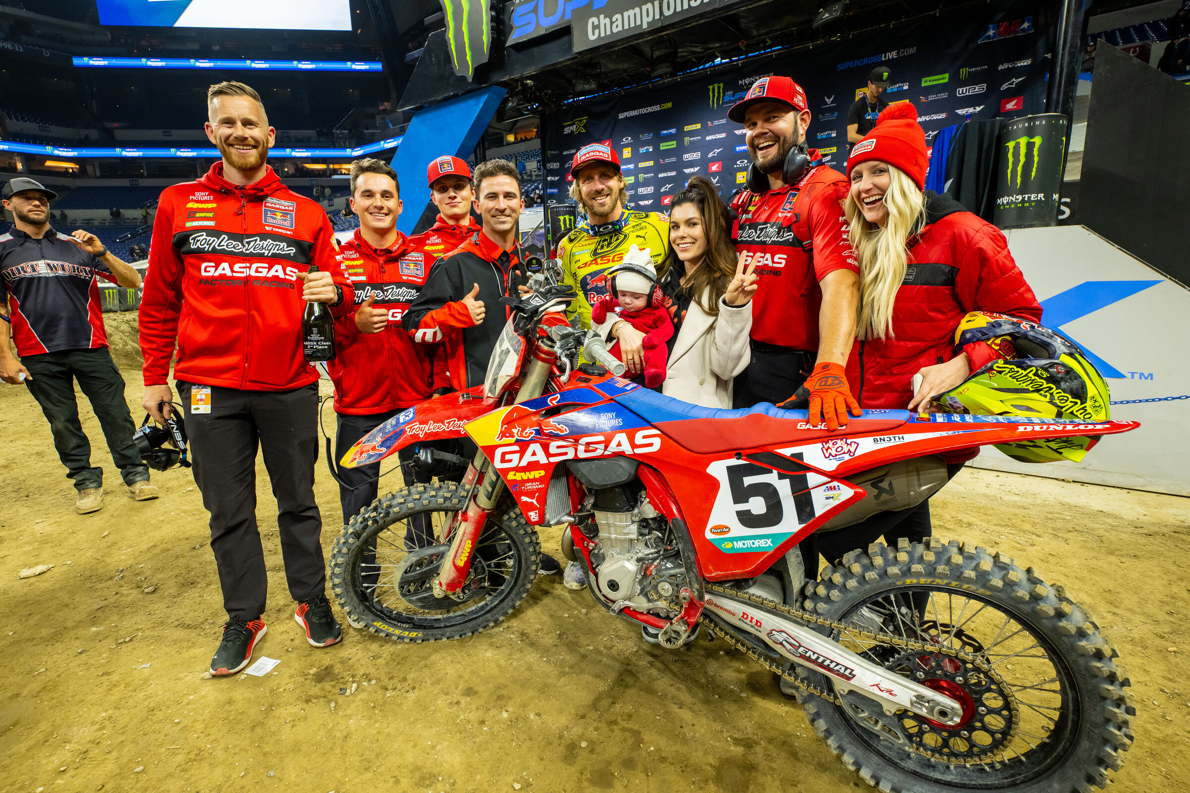 Justin Barcia and the Troy Lee Designs/Red Bull/GasGas Factory Racing team.