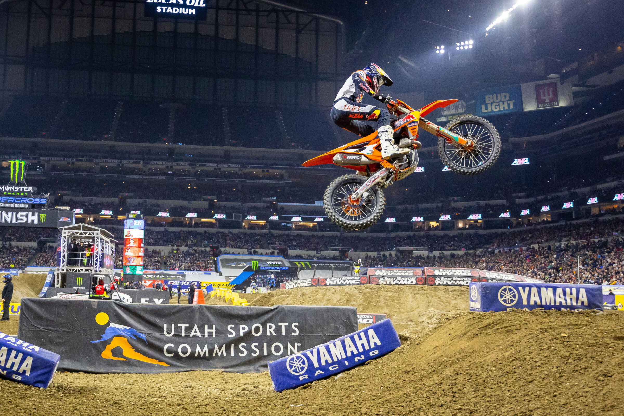 Aaron Plessinger sits seventh in 450SX standings just one point behind Justin Barcia.