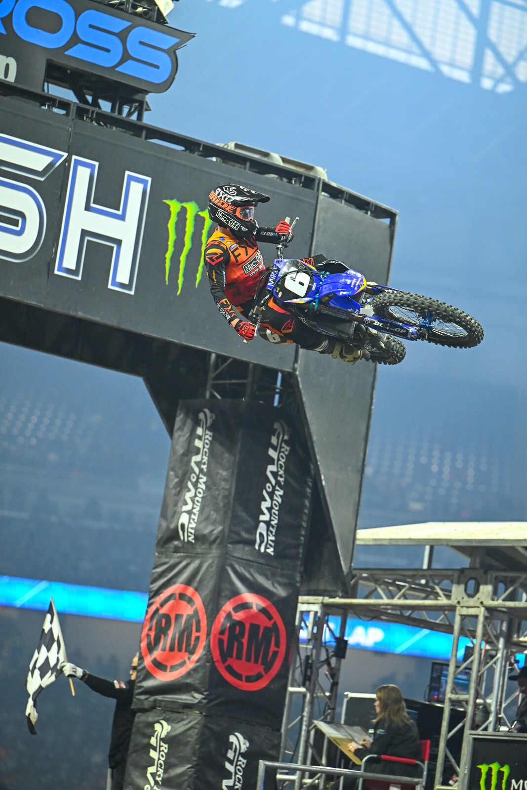 Jeremy Martin taking the race win in the first 250SX heat race.