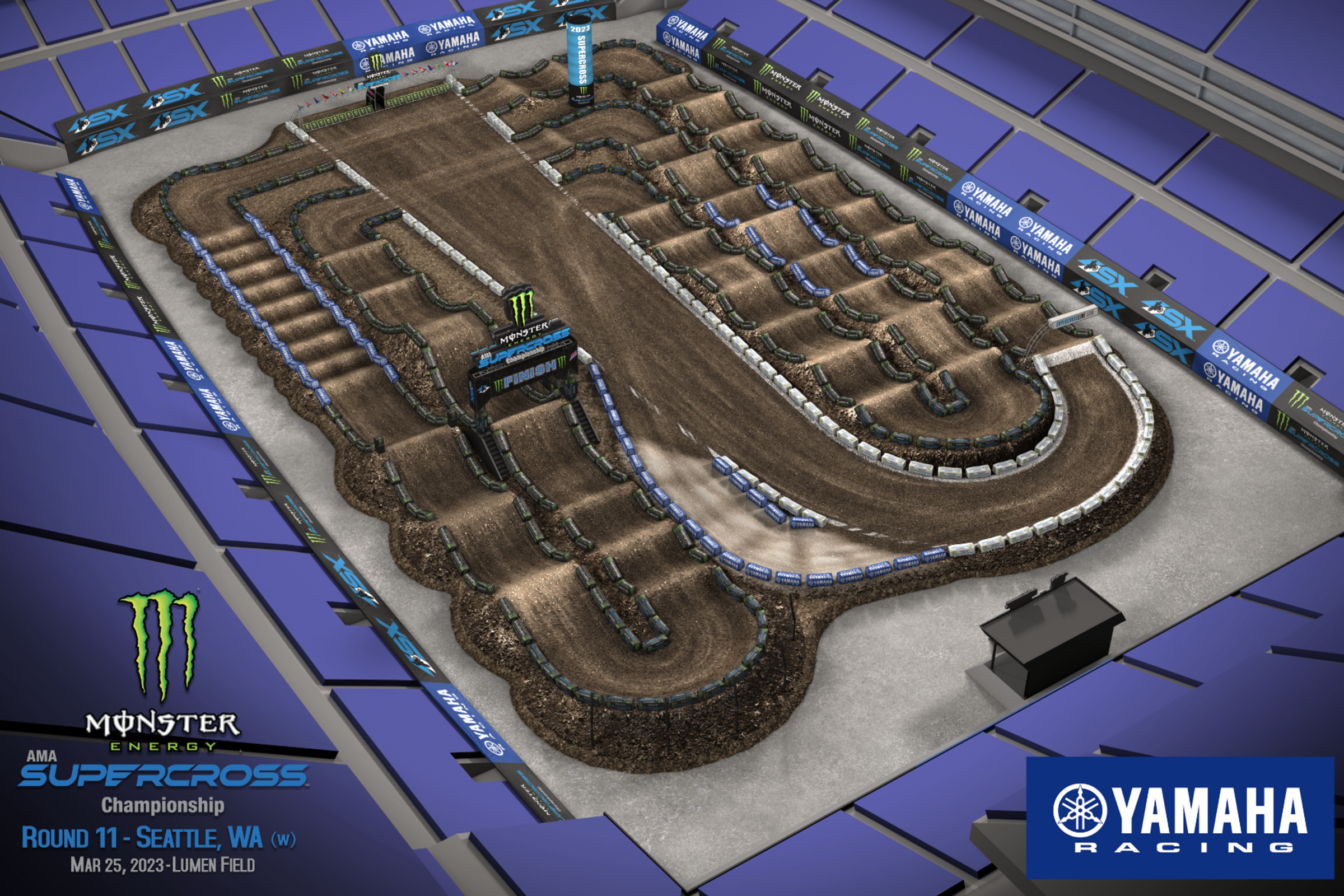 Watch: Seattle Supercross Animated Track Map, Preview with Grant Harlan