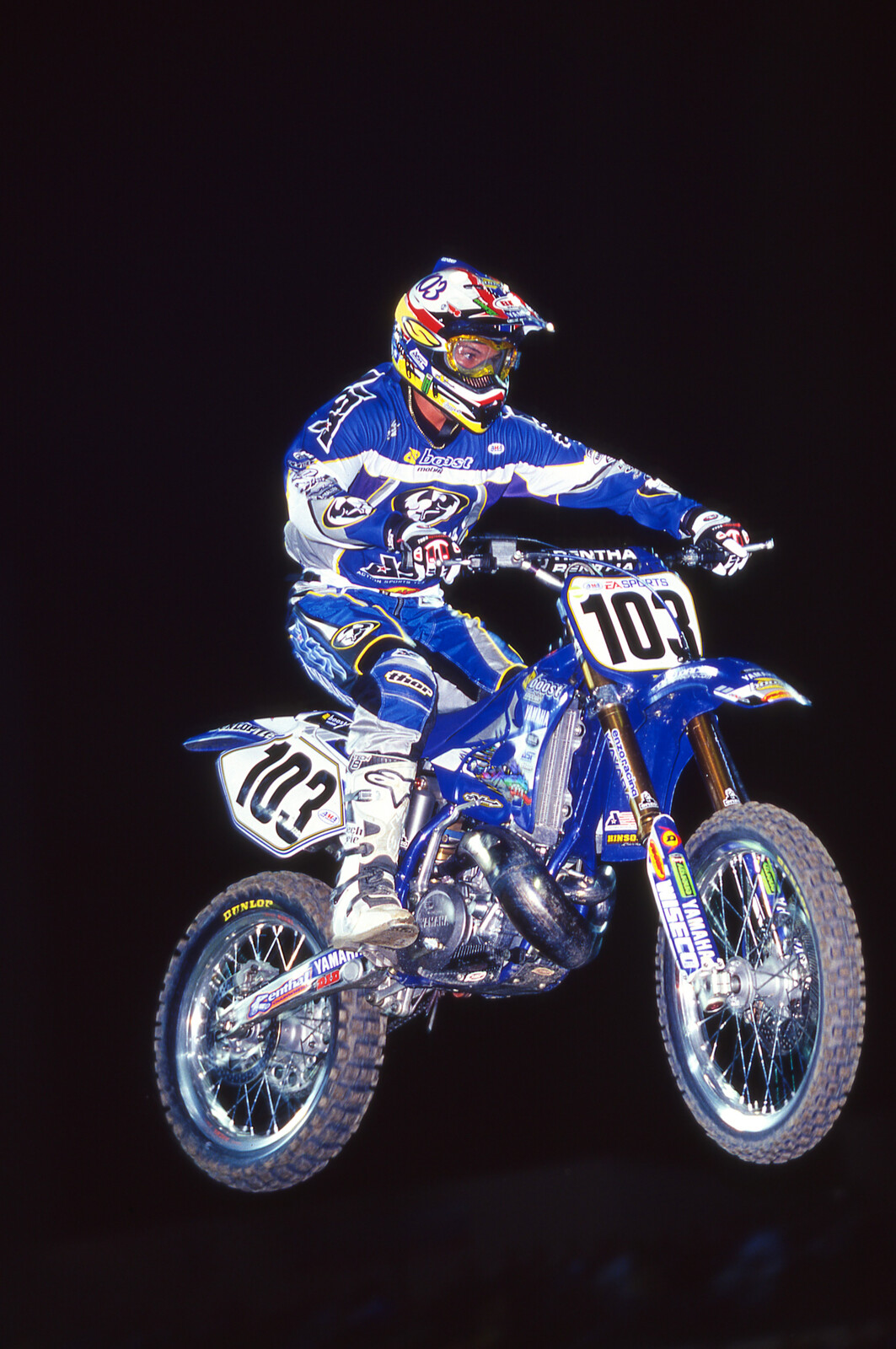 Chad Reed at the 2002 Anaheim 1 Supercross.